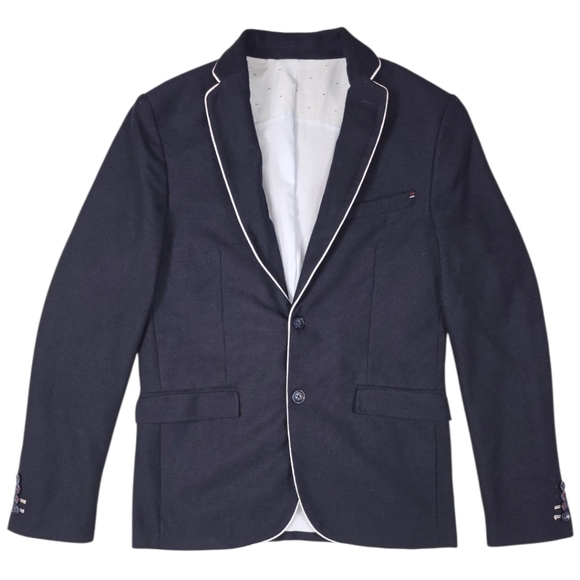 ZARA MAN NAVY BLUE BLAZER JACKET - Picture 1 of 10